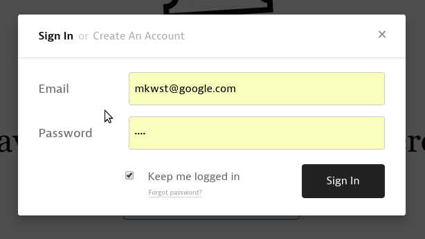 Chrome’s password manager autofills passwords.